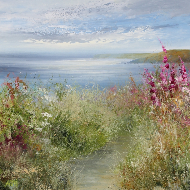 Walking the Cornish Coastal Path near Fowey