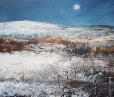 AMANDA HOSKIN - snow shimmers in the winter moonlight