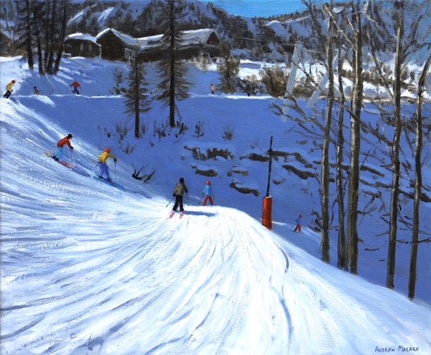 ANDREW MACARA  - skiing into the valley, tignes, france