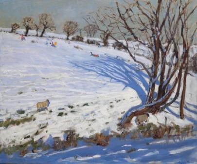 ANDREW MACARA  - children sledging, derbyshire