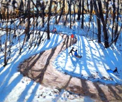 ANDREW MACARA  - winding road in winter