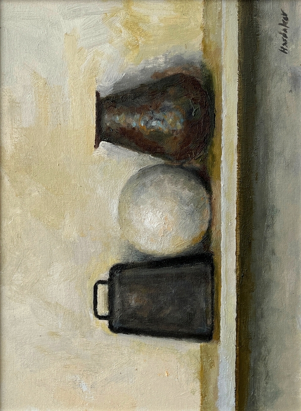 Still Life with White Sphere