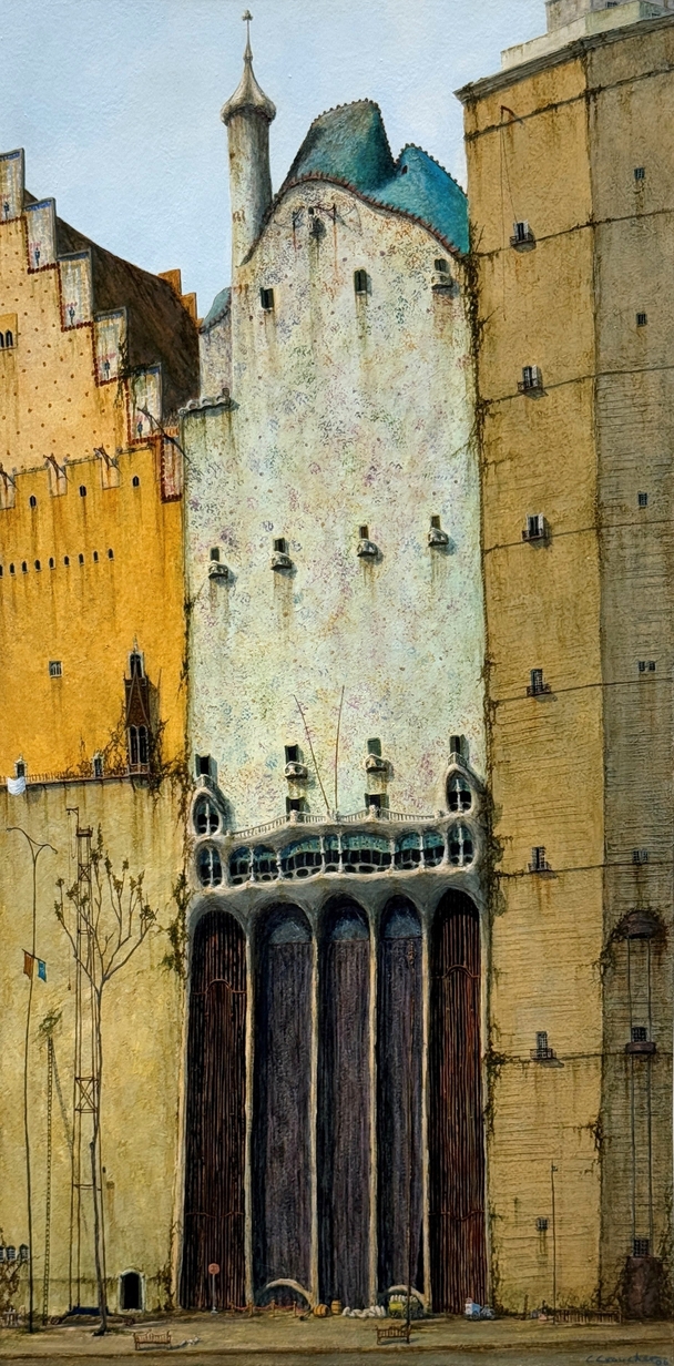 British Artist Cyril Croucher - Casa Batllo, Barcelona