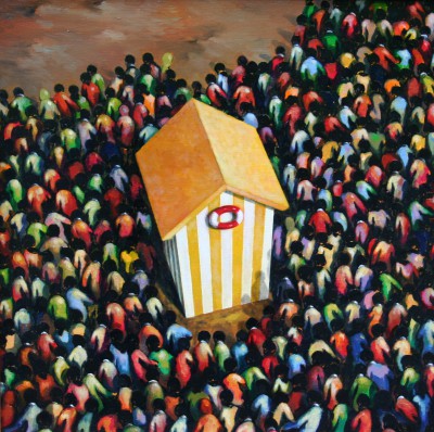 Scottish Artist DAVID SCHOFIELD - Beach Scene III