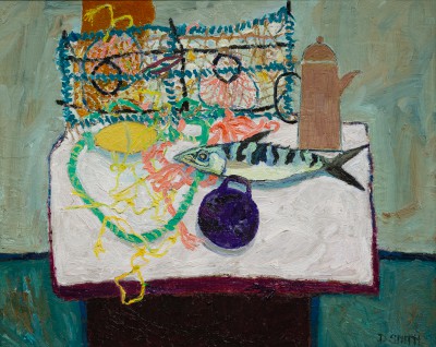 DAVID SMITH - coffee pot and fish