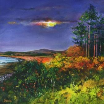 DAVY BROWN - estuary at dusk