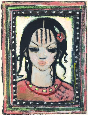 Lady with Flower in her Hair