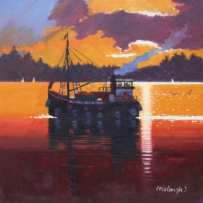 FRANK COLCLOUGH - sunset loch fyne