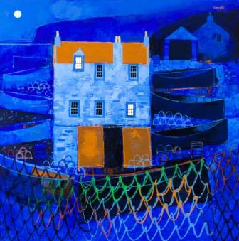 GEORGE BIRRELL - drying nets, evening