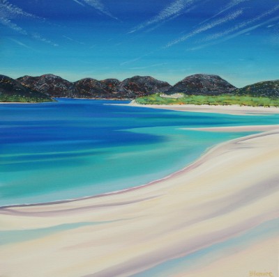 HOPE BLAMIRE - wispy clouds over luskentyre, harris