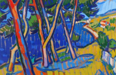 JOAN GILLESPIE - pine trees, mallorca