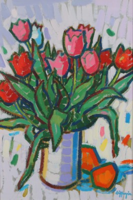 JOAN GILLESPIE - tulips and oranges