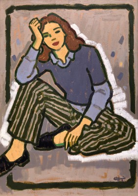 JOAN GILLESPIE - model in stripes