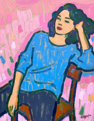 JOAN GILLESPIE - seated model