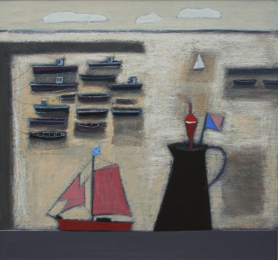 Toy Yacht on a Window Sill