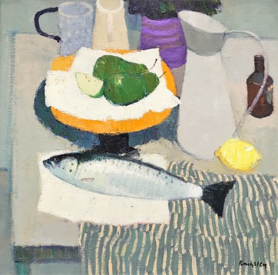 Still Life with Fish, Fruit and Jugs