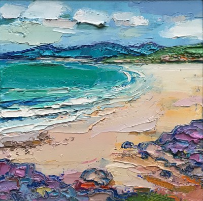 JUDITH BRIDGLAND - rocks by the beach, harris