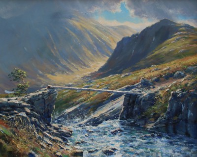 British Artist Julian Mason - Path to Sgurr nan Gillean