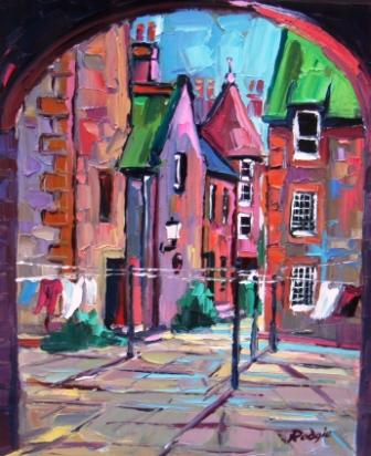 LYNN RODGIE - wash day, edinburgh close