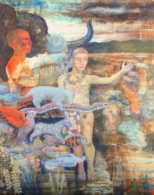 British Artist Mick Rooney Ra - Setting Out and Standing Still