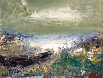 NAEL HANNA - washed-up fishing boat