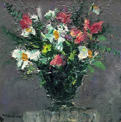Classical Vase with Spring Flowers