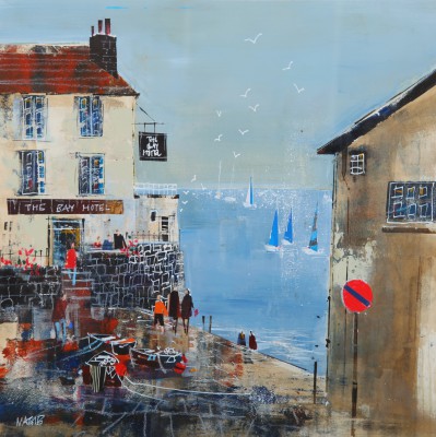 NAGIB KARSAN - enjoying the view, robin hoods bay