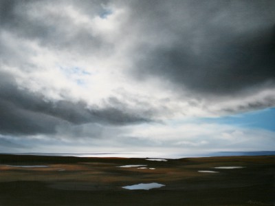 NICOLA WAKELING - reflected loch light, north uist