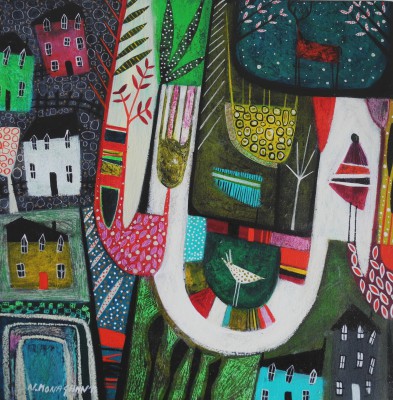 NIKKI MONAGHAN - yellow house on the green