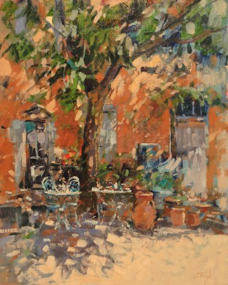Courtyard Shadows, Provence