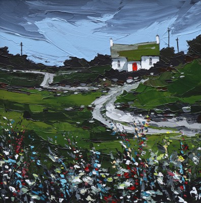 British Artist Peter Morgan - The Green Roof Cottage