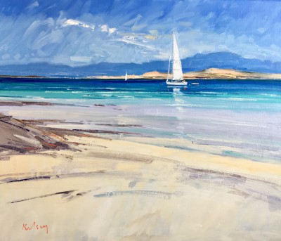 Yacht Mooring off Iona            