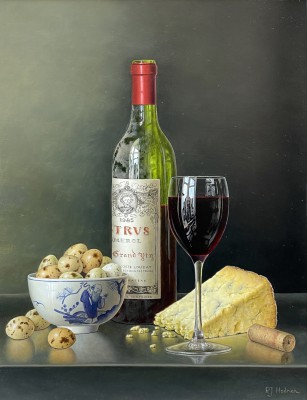 Chateau Petrus with Quail's Eggs