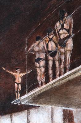 Group of Divers on the Platform