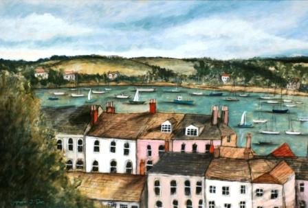 STEPHANIE DEES - boats and rooftops