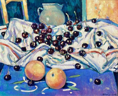 Still Life with Cherries and Peaches