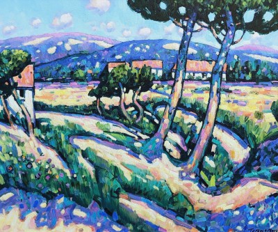 British Artist Terence Clarke - Wild Pines, Provence