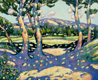 British Artist Terence Clarke - Road to Eygaliers