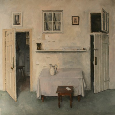 British Artist Charles Hardaker - Interior with White Jug